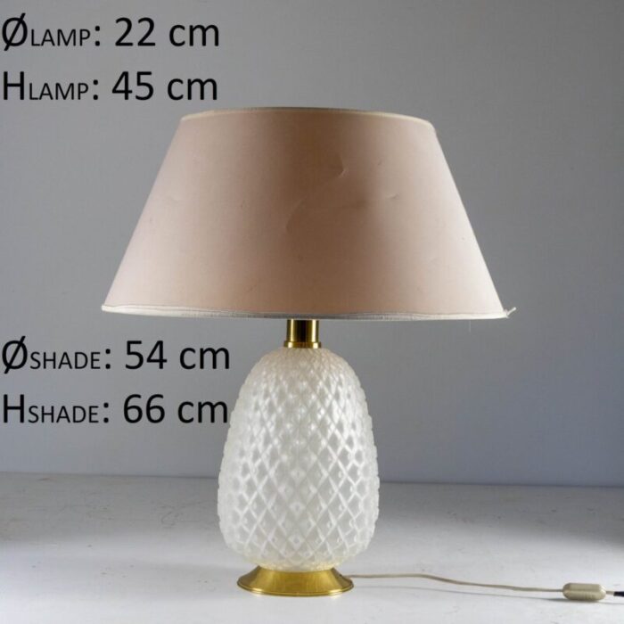 glass table lamp 1950s 2