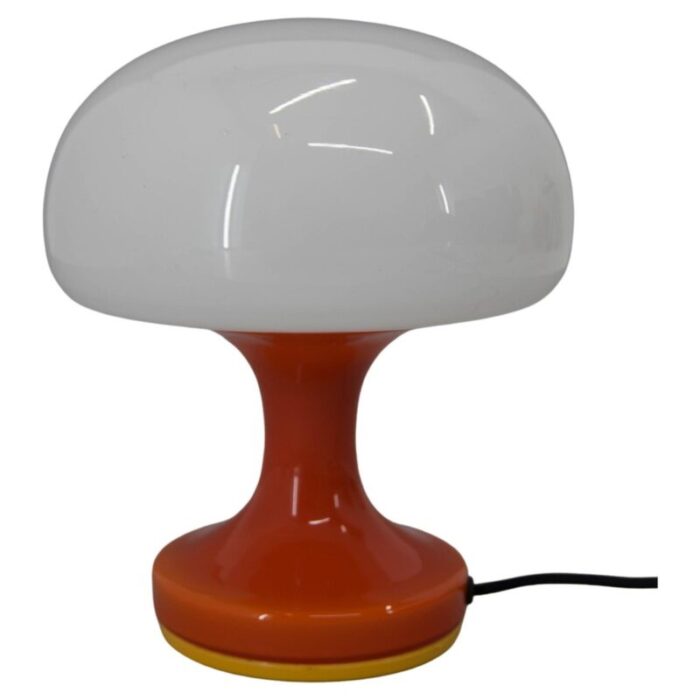 glass table lamp by valasske mezirici 1970s 1