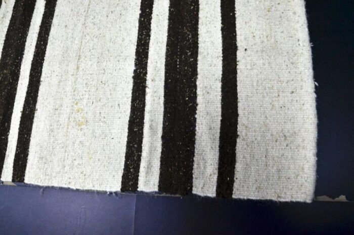 handmade striped wool kilim runner rug 1960s 1299