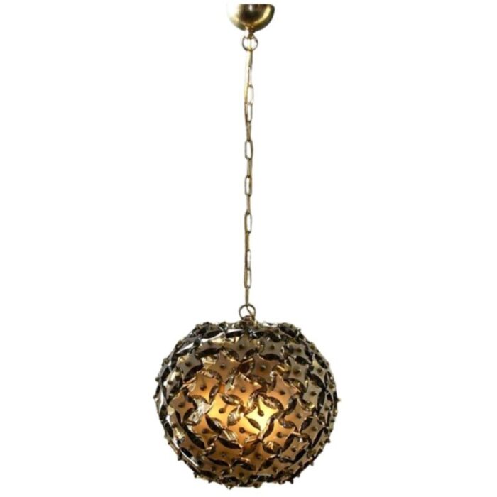 hanging lamp by murano glass for fontana arte 1960s 1