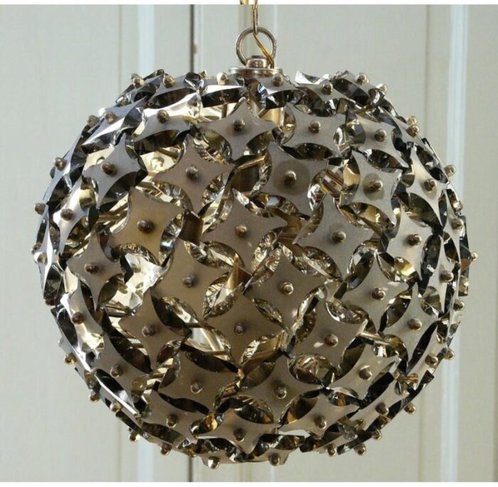 hanging lamp by murano glass for fontana arte 1960s 3