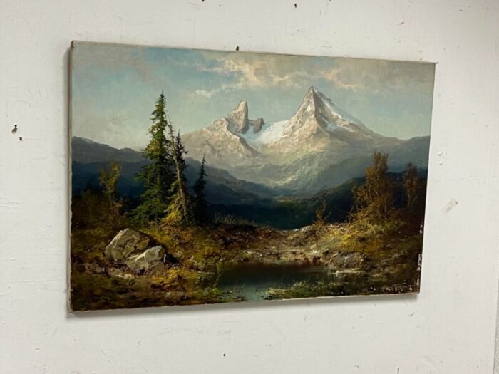 hans wagner original artwork mountain landscape 1924 0579