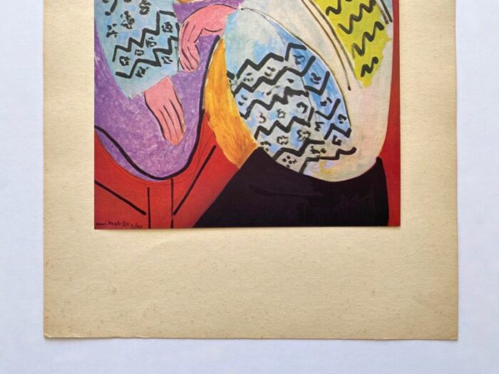 henri matisse vintage 1946 first edition fine art lithograph print le reve 1940 0675