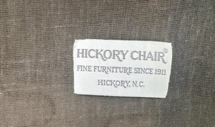 hickory chair company leather and mahogany club chairs vintage mid 20th century a pair 0174