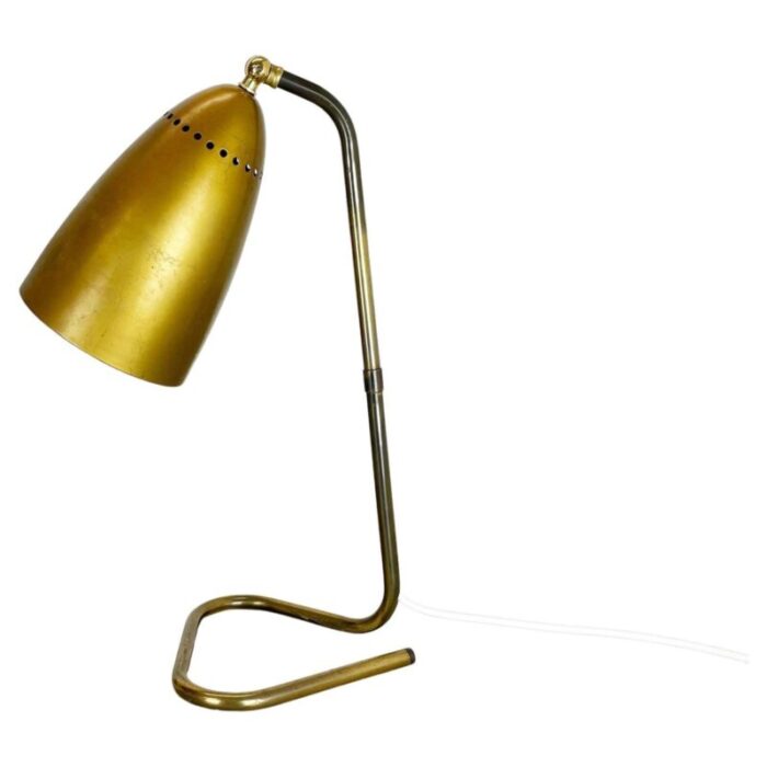 hollywood regency austrian brass table light in the style of kalmar 1950s 1