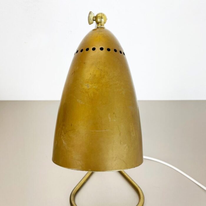 hollywood regency austrian brass table light in the style of kalmar 1950s 6