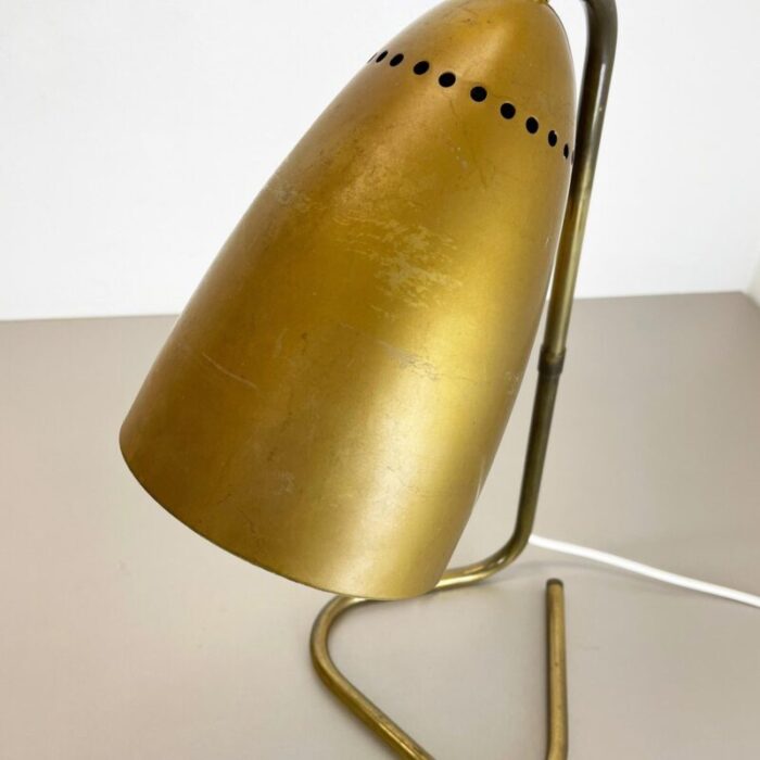 hollywood regency austrian brass table light in the style of kalmar 1950s 7