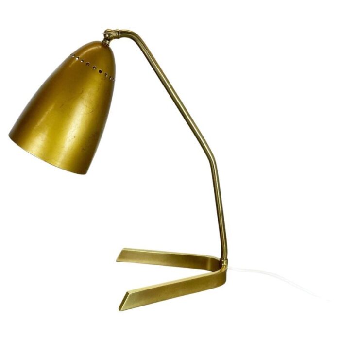 hollywood regency austrian brass table light in the style of kalmar 1960s 1