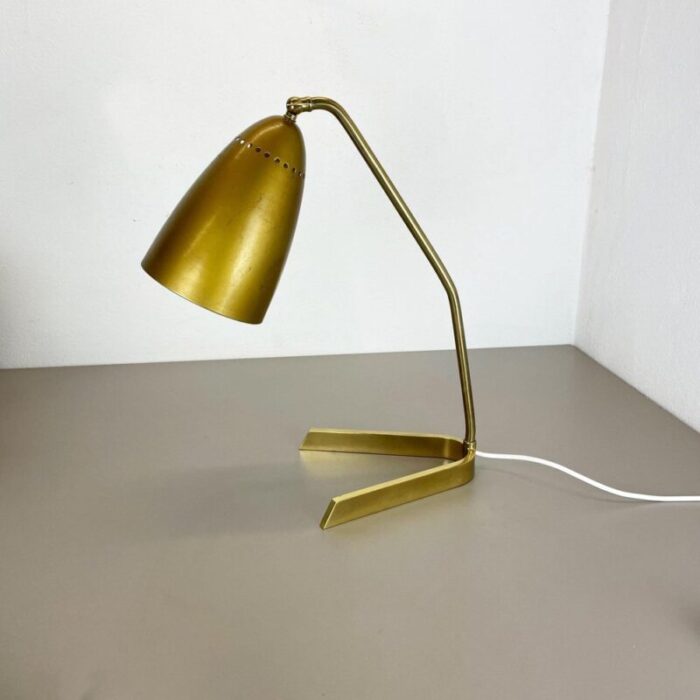 hollywood regency austrian brass table light in the style of kalmar 1960s 2