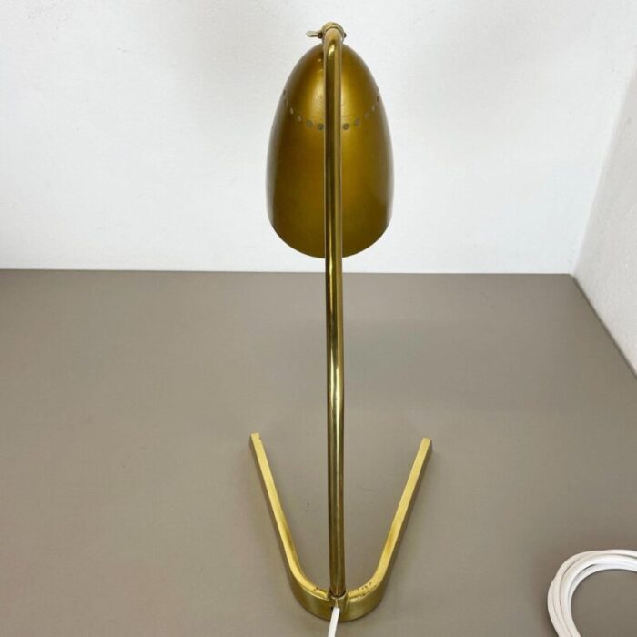 hollywood regency austrian brass table light in the style of kalmar 1960s 4