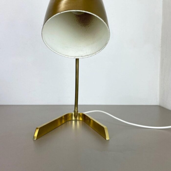 hollywood regency austrian brass table light in the style of kalmar 1960s 7