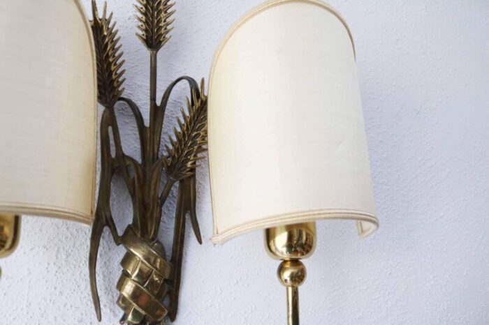 hollywood regency sconces 1970s set of 2 3