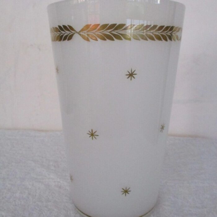 hoolywood regency vase with gold laurels and stars 50s 4663