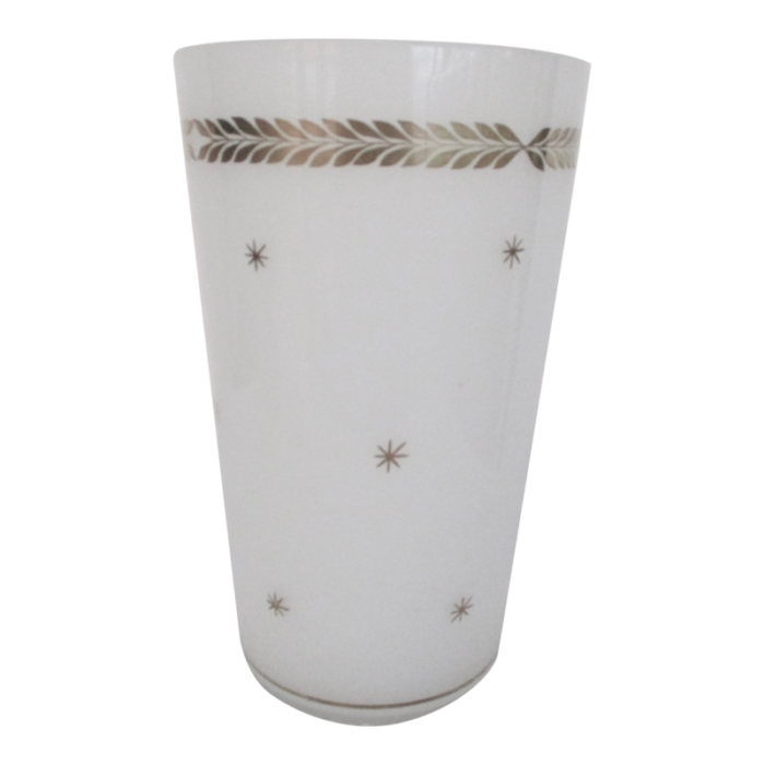 hoolywood regency vase with gold laurels and stars 50s 5980