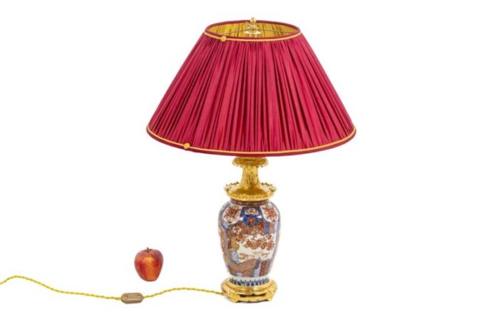 imari porcelain gilt bronze lamp 1880 11