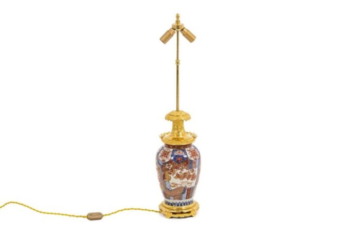 imari porcelain gilt bronze lamp 1880 2