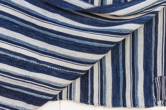 indigo stripe african mud cloth 2549