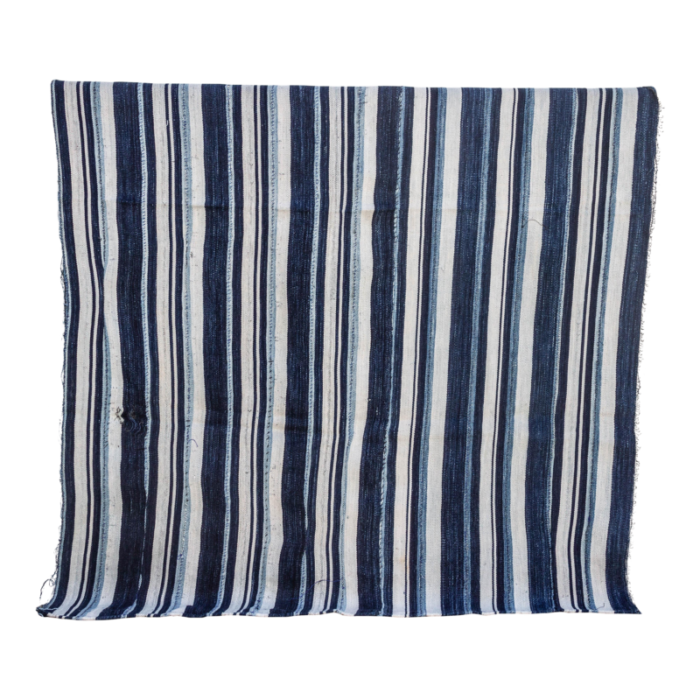 indigo stripe african mud cloth 7067