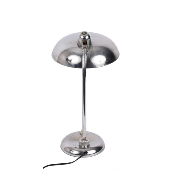 industrial bauhaus steel table lamp attributed to christian dell 1940s 3