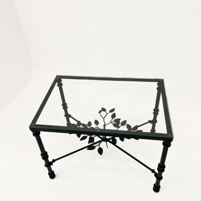 iron coffee or side table in the style of giacometti 2323