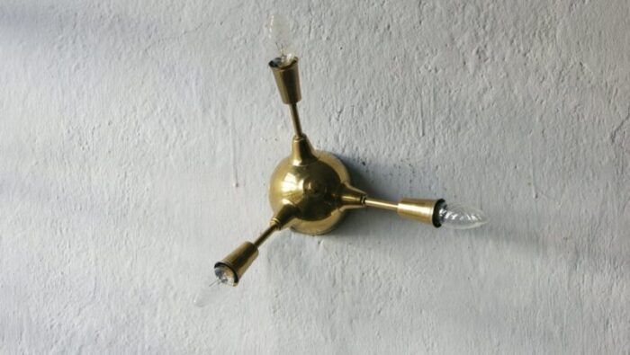 italian brass sputnik lamp 1