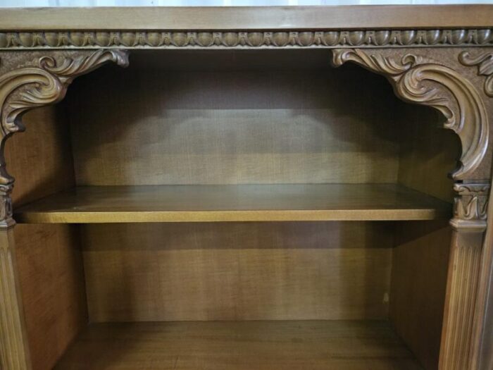 italian carved wooden sideboard with drawers 1980 2394