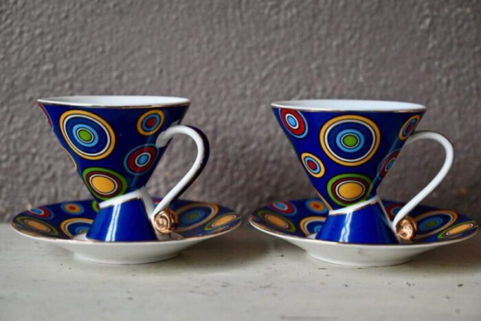 italian coffee cups 1980s set of 4 2247