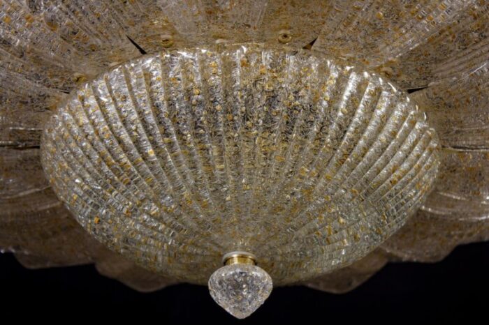 italian gold leaves murano glass ceiling light or flush mount 12