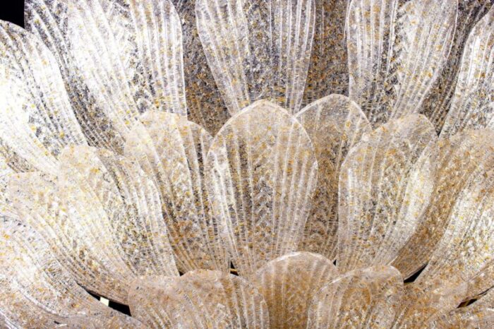 italian gold leaves murano glass ceiling light or flush mount 9