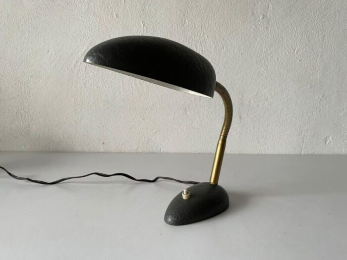 italian grey metal desk lamp 1970s 2