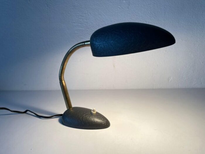 italian grey metal desk lamp 1970s 3