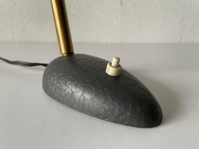 italian grey metal desk lamp 1970s 9