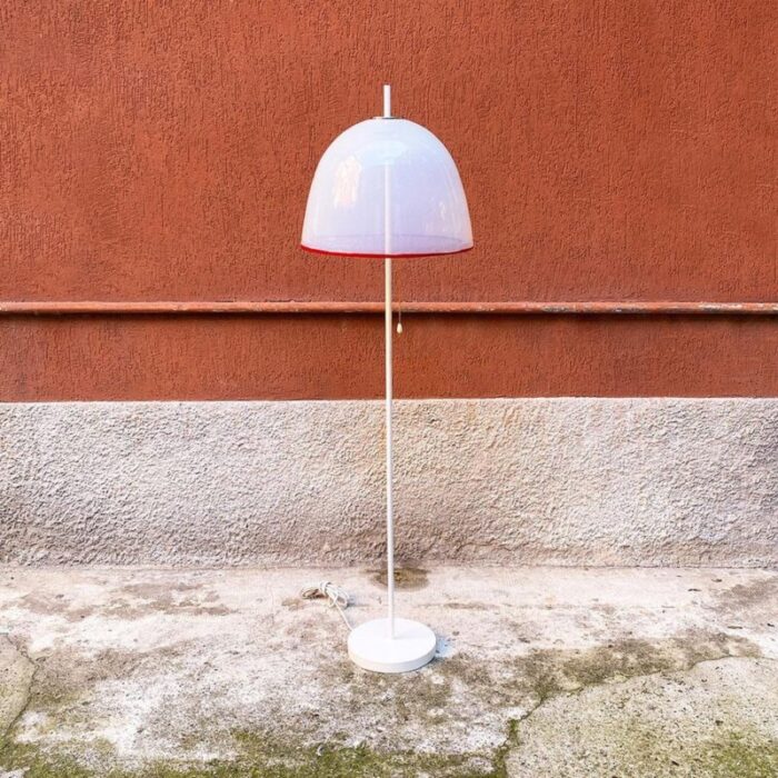 italian modern metal murano glass floor lamp by renato toso for leucos 1970s 11