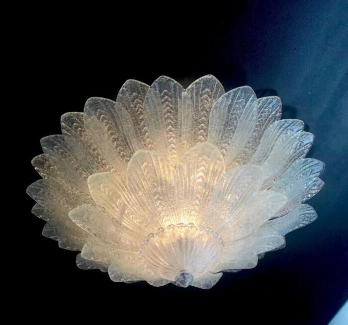 italian murano glass monumental ceiling light or flush mount 11