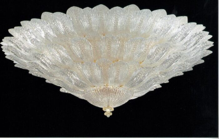 italian murano glass monumental ceiling light or flush mount 12