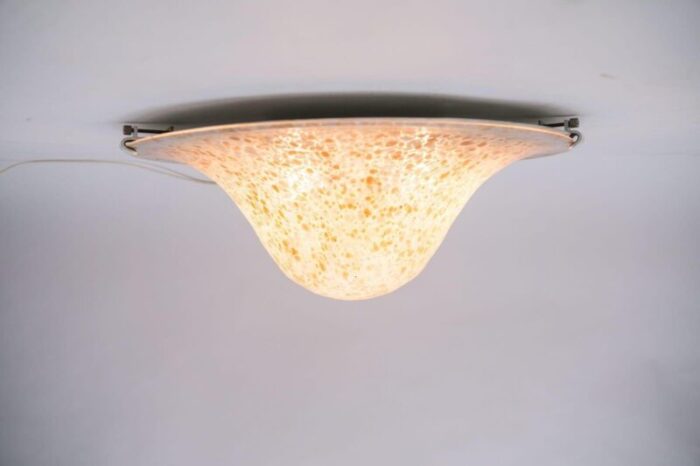 italian murano glass mushroom ceiling lamp 1960s 2