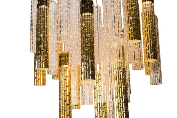 italian round tube led muranese glass chandelier from vgnewtrend 2