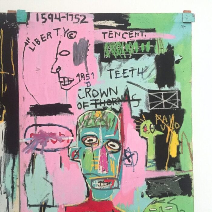 jean michel basquiat estate fine art lithograph pop art print in italian 1983 4803