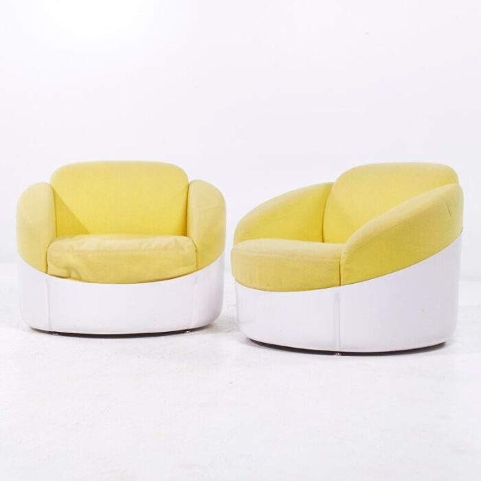 joe colombo for stendig mid century fiberglass lounge chairs pair 3774