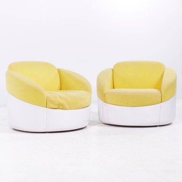 joe colombo for stendig mid century fiberglass lounge chairs pair 8277