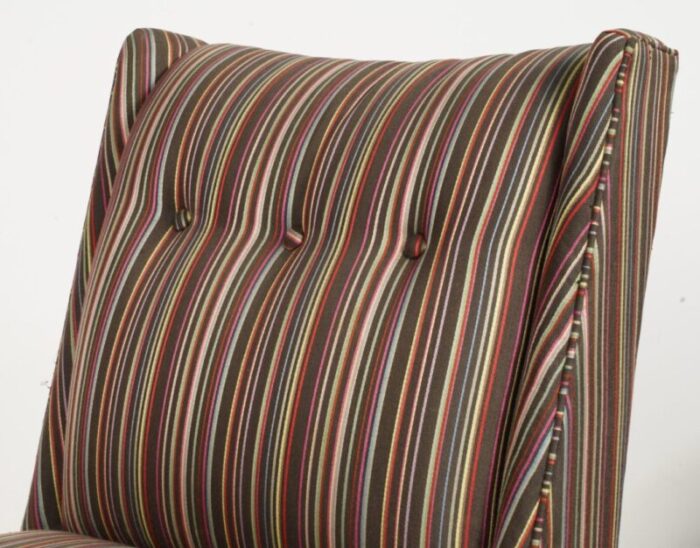 jonathan adler modern french stripe morrow slipper chair 2302