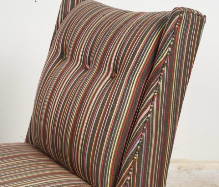 jonathan adler modern french stripe morrow slipper chair 4692