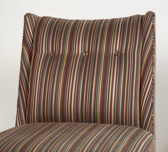 jonathan adler modern french stripe morrow slipper chair 5534