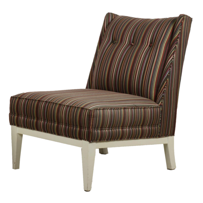 jonathan adler modern french stripe morrow slipper chair 7070