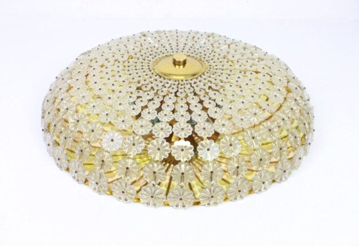 large austrian flower flush mount by emil stejnar 1960s 4