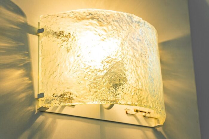 large austrian sconce murano wall light from kalmar 1960s 5