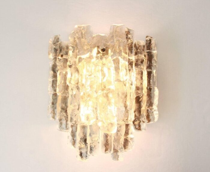 large austrian sconces murano wall lights from kalmar 1960s 5