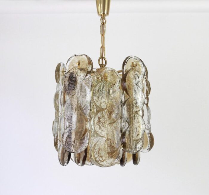 large austrian smoked murano glass chandelier from kalmar 1970s 2