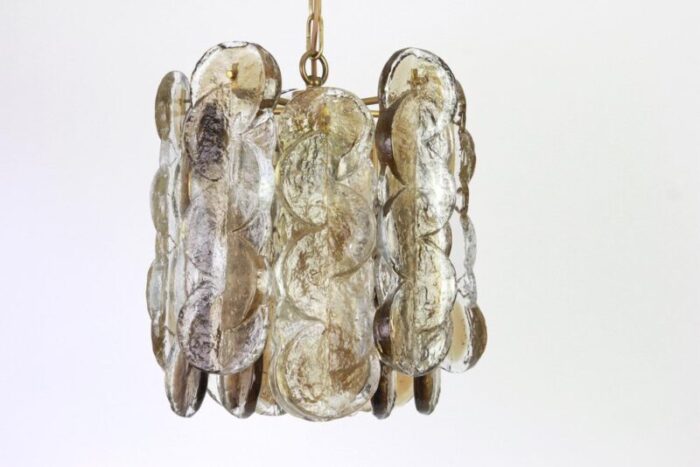 large austrian smoked murano glass chandelier from kalmar 1970s 4