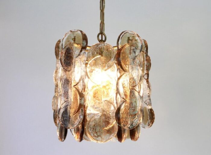 large austrian smoked murano glass chandelier from kalmar 1970s 6